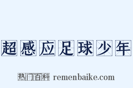 超感应足球少年是什么意思的图片